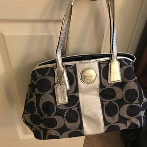Coach denim handbag